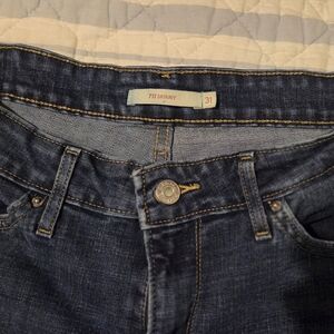 Levi's Indigo Distressed Skinny Jeans